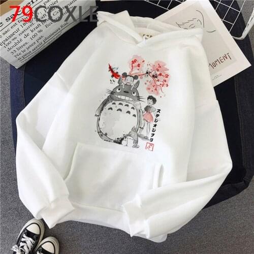 Totoro Studio Miyazaki Hayao hoodies female harajuku anime printed 2021 women clothing sweatshirts Ulzzang streetwear