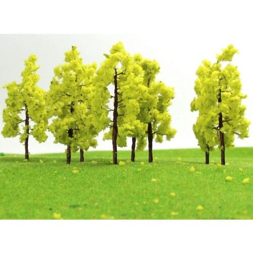 20PCS Iron wire Model Trees 7cm model train ho scale 7027 terrarium miniatures 1:43-1:300 model railroad trees