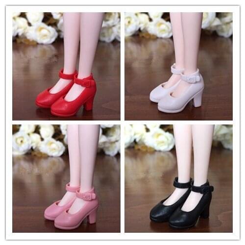 4 pair/lot 4 color mixed new arrival plastic licca shoes for licca