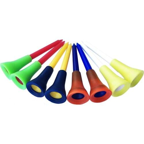 50Pcs 83mm Golf Tools Rubber Cushion Top Golf Equipment Durable Golf Tee Professional Golf Accessories