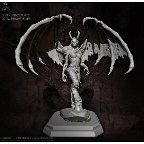 80mm Resin model kits figue self-assembled TD-2396