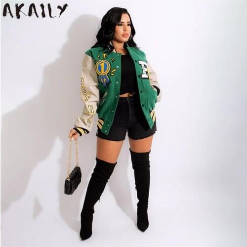 Женские бомберы Akaily China At AliExpress