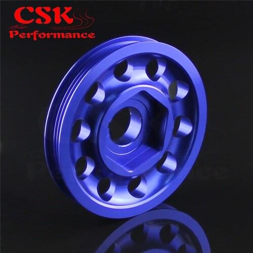 Aluminum Crank Pulley Light Weight for EK9 Integra DC2 Type R CTR BLUE
