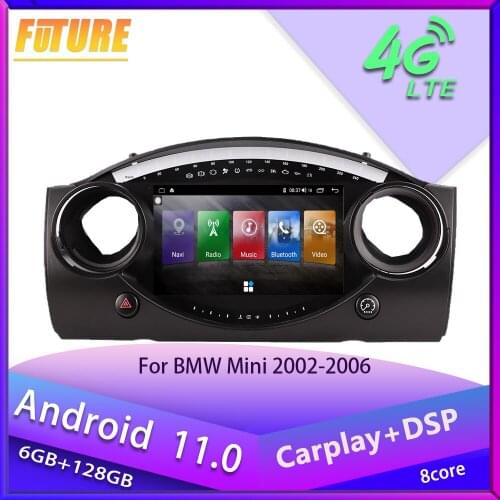 Android 11.0 For BMW Mini 2002 2003 2004-2006 Android Car Radio Stereo Multimedia Player GPS Navigation Touch Screen Head Unit