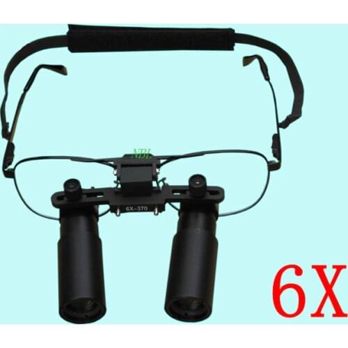 6X 420MM Dental Binocular Loupes Glasses 6x Magnifying Lens Kepler Magnifier Use For Surgical Dental Operations With Box
