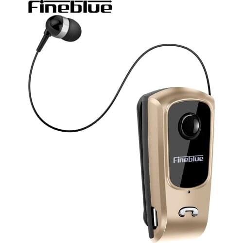 Fineblue F920 Business Bluetooth Earphone Wireless Portable Retractable Headset Calls Remind Vibration Wear Clip Sports Earpiece