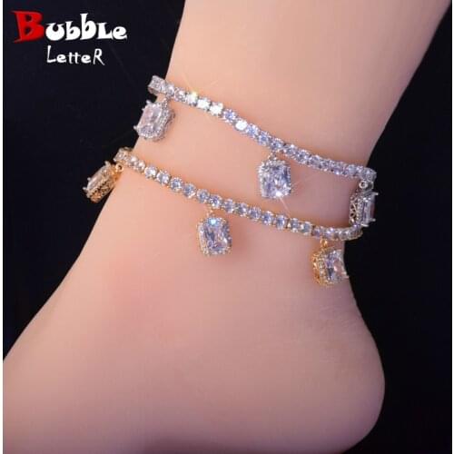 Bubble letter White Bracelets