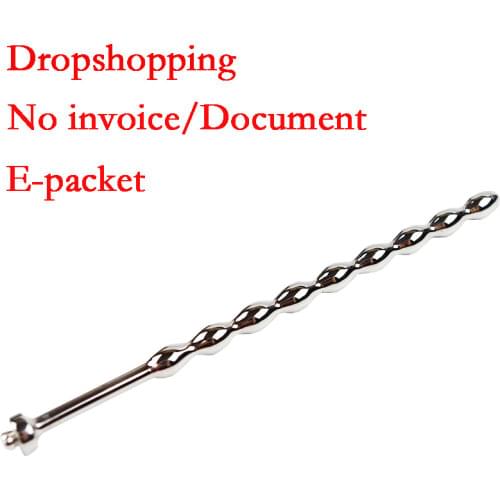 Electric Shock Male Penis Urethral Plug Stainless Steel Chastity Urethral Dilator Sex Product DIY Accessories