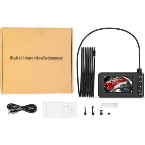 Inskam129 4.3 Inch Screen 8mm Endoscope Camera 2MP 1080P Monitoring Inspection Camera with 8 LED Borescope Camera 3M/5M/10M