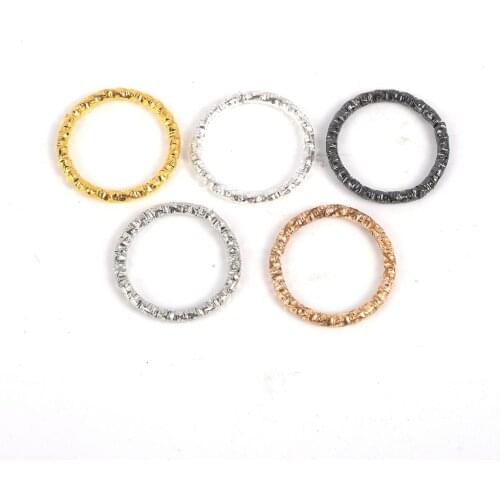 50-100Pcs 8-20mm Round Jump Rings Twisted Open Split Rings Jump Rings Pendant Connector For DIY Jewelry Making Findings Supplies