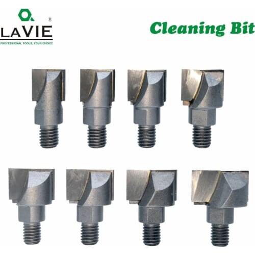 LAVIE 1pc 10mm Screw Thread CNC Cleaning Bottom Router Bit Lock Milling Cutter for Wood Woodworking Bit MC07001