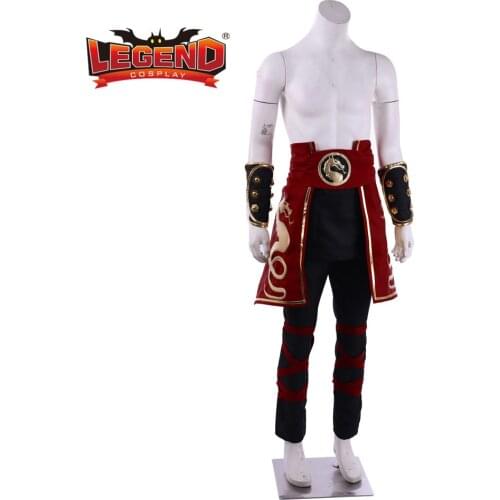 Mortal Kombat Liu Kang Cosplay Costume PANTS outfit Game Adult Costume