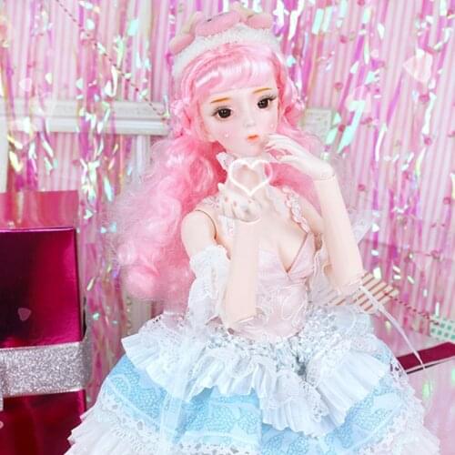 DBS doll 1/3 BJD Dream Fairy Cute doll with heart on cheek mechanical joint Body 62cm height girls ICY DBS SD