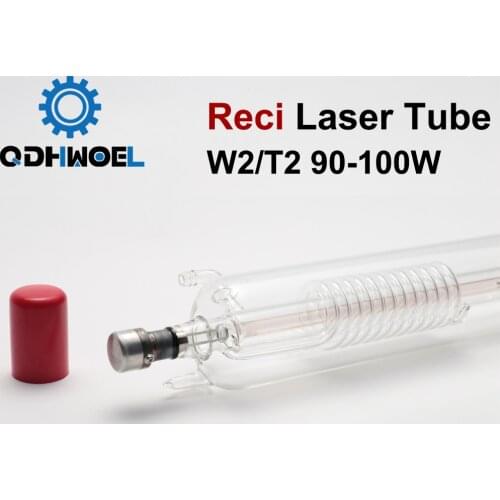 Reci Laser Tube W2 T2 S2 Z2 90W-100W Length 1200mm Dia. 80mm for CO2 Laser Engraving Cutting Machine
