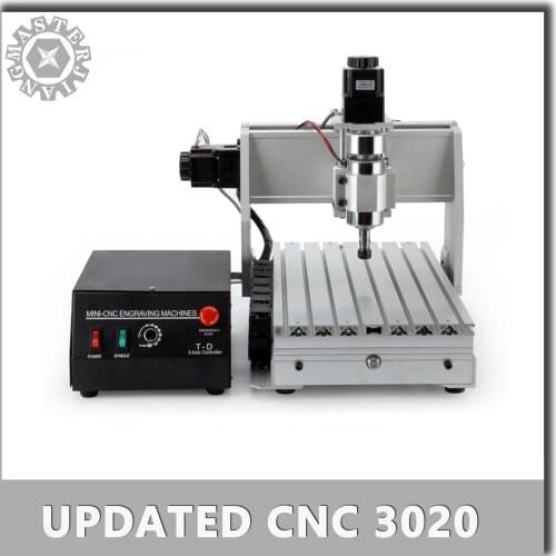 CNC Mini 3020 T-D Air cooled Carving Machine 3 axis 4 axis Wood Milling Engraver Upgrade Engraving machine Drilling router
