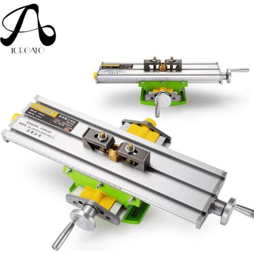 Mini Precision Multi-function Milling Machine Bench Drill Vise Fixture Work table X Y-axis Adjustment Coordinate Table bench