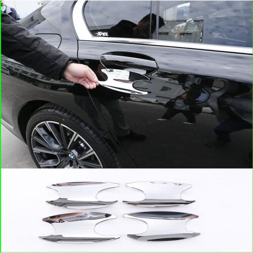 For BMW 7 Series 16-19 Modified Outer Handle Door Wrist Protector 730li740li Door Bowl Decorative Panel Car Accessories