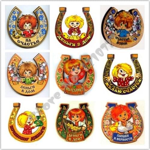 2018 New Sale Diamond Embroidery Russian Cartoon Amulets 12 Optional Pictures Needlework Painting Crafts Picture Of Rhinestones
