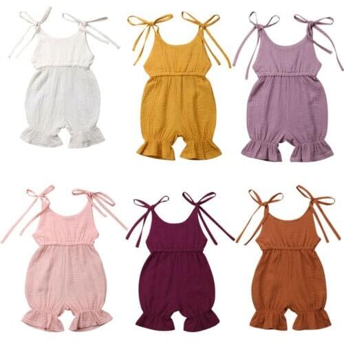 Newborn Baby Girls Clothes Cotton Five-Piece Romper Jumpsuit Sunsuit Summer Outfits Set