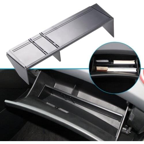 Glove Box Organizer Interval Car Center Console Storage Insert Divider Accessories Set for Hyundai IX35 2018-2020