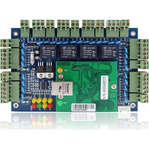 Multiple network remote open and webserver 4 doors access control panel