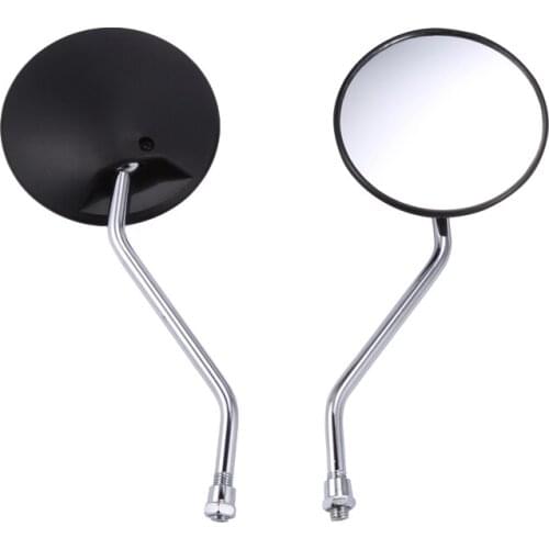 Pair 10mm Universal Motorcycle Mirrors Bike/Motorbike Rear View/Side