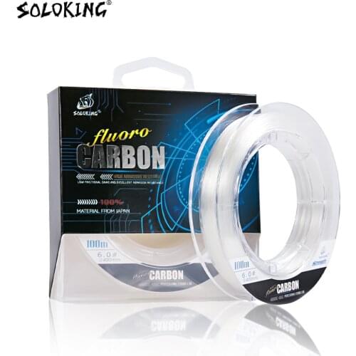 Fluorocarbon Coating Fishing Line 50m 100m 100% Carbon Monofilament Fishing Line Leader Sinking Line Carp Fishing