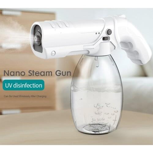 Garden tool Accessories 800ml Blue Light Wireless Nano Steam Atomizer Fogger Disinfection Water Sprayer Machine Steam Spray Guns