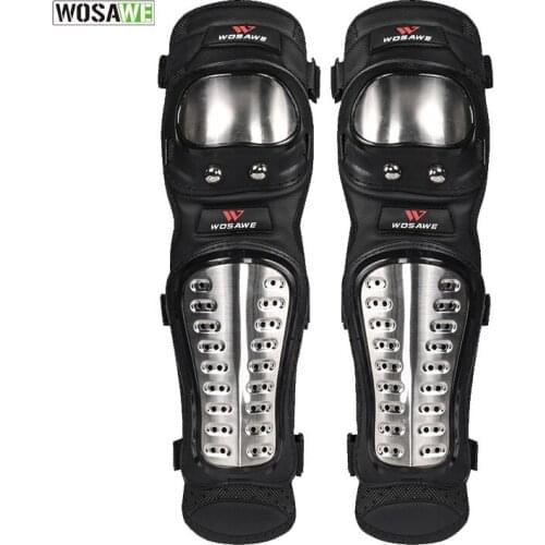 Sports Knee Pads Stainless Steel EVA Durable Ski Skating Snowboarding Brace Support Breathable Elasticity Off-road Knee Protect