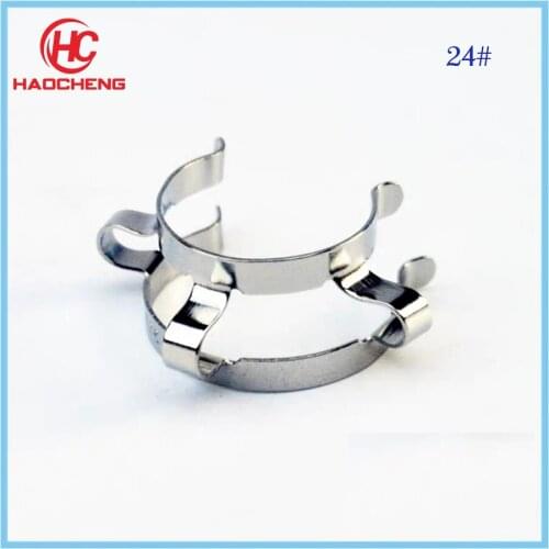 Free shipping #24 Metal Keck Clamp For 24/40 & 24/29 Ground Joints 10 pcs