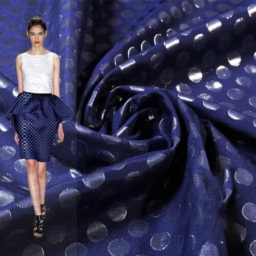 Jacquard clothing fabric dot pattern clothing fabric sewing materials for jacquard dress and fashionable clothing