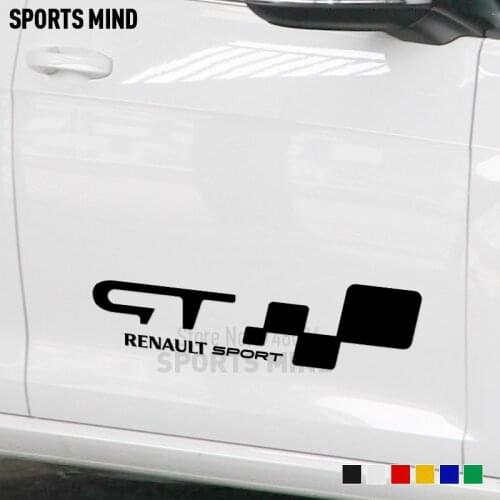 1 Pair Car Styling For Renault Duster Megane Captur Clio Sandero Logan Scenic Fluence Stepway Clip Car Sticker Decal Accessories