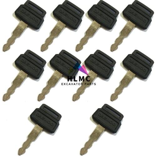 2PCS Excavator Daewoo Doosan Excavator engine parts D200 Ignition Key