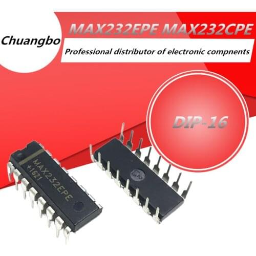 10pcs MAX232 DIP MAX232EPE MAX232CPE DIP-16 New spot chip IC