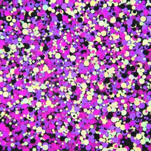 500Gram/lot Round Glitter Yellow Rose Purple colors Shiny Metallic Nail Art Resin Slime Decoden Supplies 1mm2mm3mm Mixed YMP-18