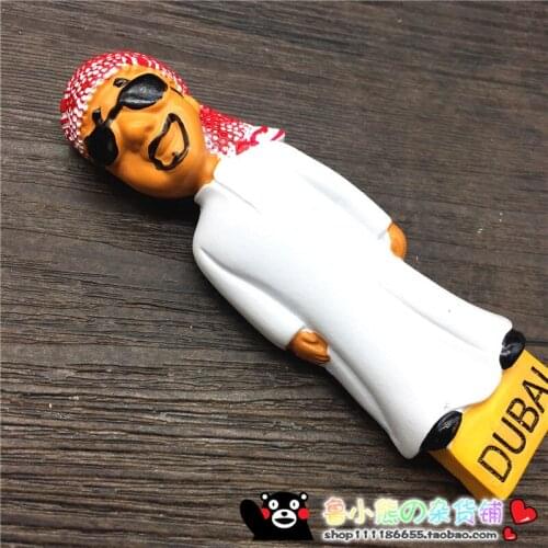 BABELEMI Arabian United Arab Emirates Dubai Travel Resin Fridge Magnets Home Decorations