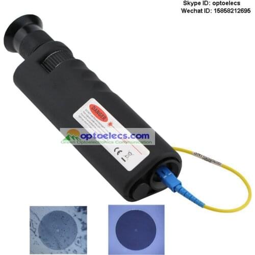 Free Shipping Handheld 400X Fiber Optic Inspection Microscope with 2.5mm&1.25mm Adapter For Fiber End-Face Inspection