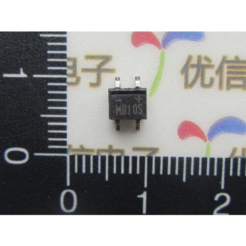 Free shipping SMD MB10S SOP-4 rectifier bridge / bridge rectifiers 1000V 0.5A
