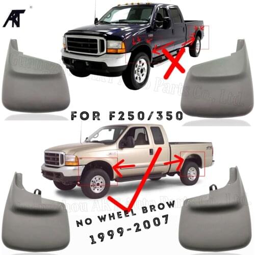 4PCS/LOT Mud Flaps For Ford RAPTOR F250/350 1999-2007 without W/0 Fender Flares without wheel eyebrow Splash Guards Mud Guards