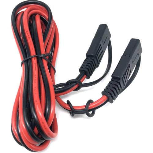 Heavy Duty SAE TO SAE Quick Disconnect SAE Extension Cable Dust Cap 200CM 14AWG for Camp Trailer Solar Panels Harness