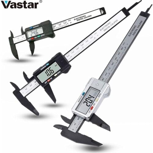150mm 100mm Digital Vernier Caliper Accurate Caliper Carbon Electronic Calipers Measuring Instrument, Use Button Battery