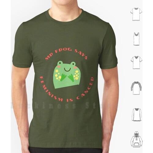 Feminism Is Cancer T Shirt DIY Cotton Big Size 6xl Feminism Cancer Anti Feminism Frog Mr Frog Redpill Red Pill