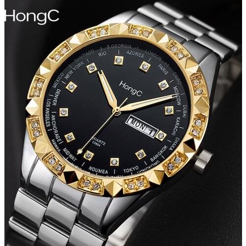 Мужские водонепроницаемые часы HongC China At AliExpress