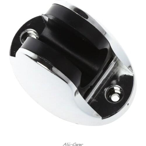 Chrome Bathroom Shower Base Holder Adjustable Hose Wall Mount Head Stand Bracket