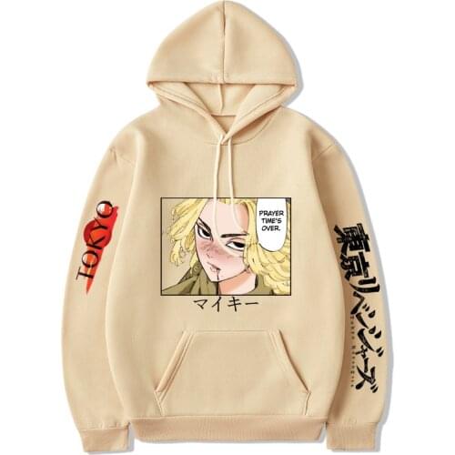 Anime Tokyo Revengers Cosplay Costume Hooded Sweater Manjiro Sano Coat Sweatshirt Autumn Spring Men Women Top Outfit