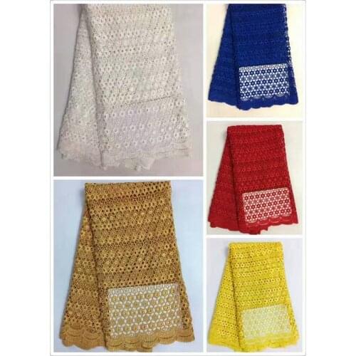 Hot Selling Swiss cord lace chemical guipure french lace fabric, african net lace fabrics high quality for Nigerian wedding