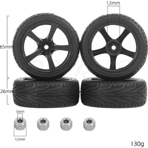 Metal Wheels Hub Plastic Tires DIY Upgrade Modified Accessories for RBR/C WPL C14 RC Off-Road Model Car
