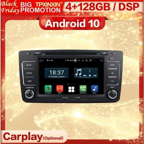 Carplay 2 Din Android Screen Multimedia Stereo Receiver For Skoda Octavia 2012 GPS Navi BT IPS WiFi Radio Audio Player Head Unit