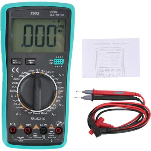 890S Multimeter 10A 1000V Interlligent Multimeter Voice Broadcast High Accuracy AC DC Multifunction Digital Multimeters