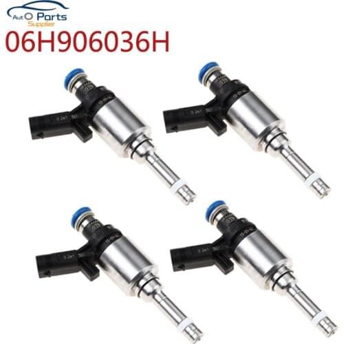 New 4Pcs Fuel Injector 06H906036H 06H906036G For For AUDI A3 A4 A5 A6 A8 Q3 Q5 TT 2.0 TFSI quattro 2004-2017 Replacement